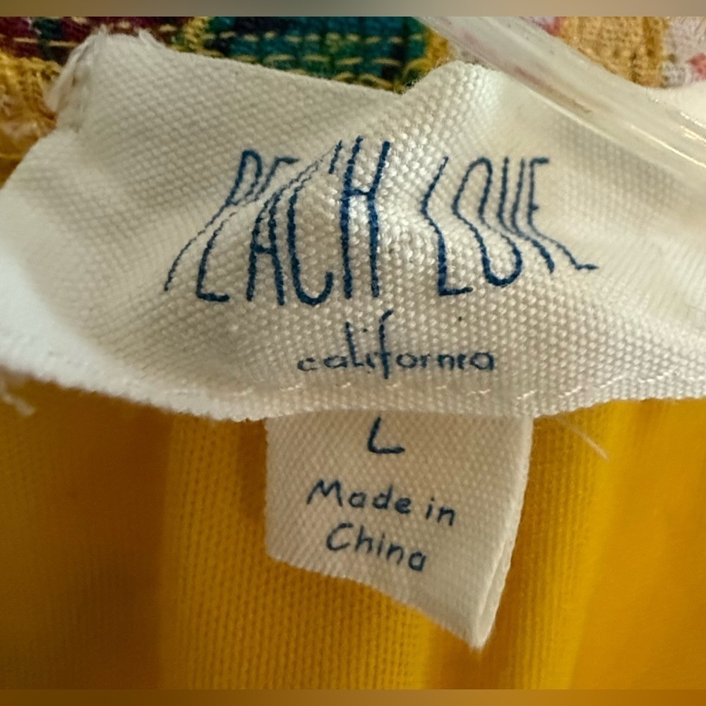 Peach Love California Off shoulder dress with attached long sleeves Size L - Picture 14 of 16